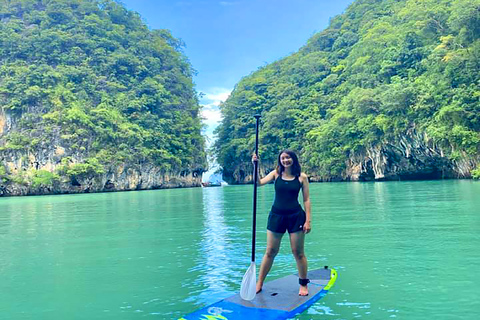 Krabi : visite des îles Hong au coucher du soleil & barbecueExcursion privée en bateau rapide