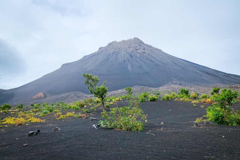 Fogo Island: wandeling naar de top van de vulkaan Pico do FogoPico do Fogo vulkaanwandeling w. Chã das Caldeiras Pick-up
