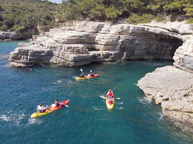 Visit Pula Sea Cave Kayak Adventure in Rovinj, Istria