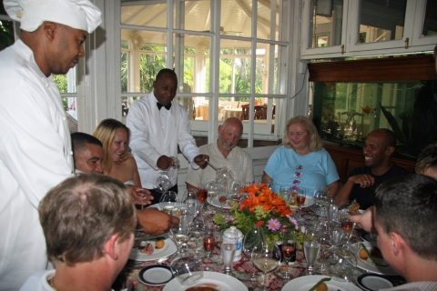 Nassau: wijnlunch in het Graycliff RestaurantGraycliff Wine-lunch
