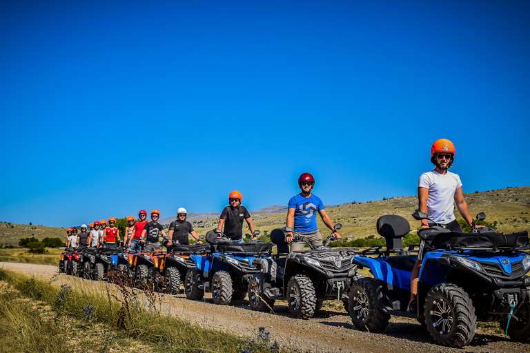 Vanuit Split: ATV Quad bergtocht met picknickTandemtocht met transfer vanuit Split