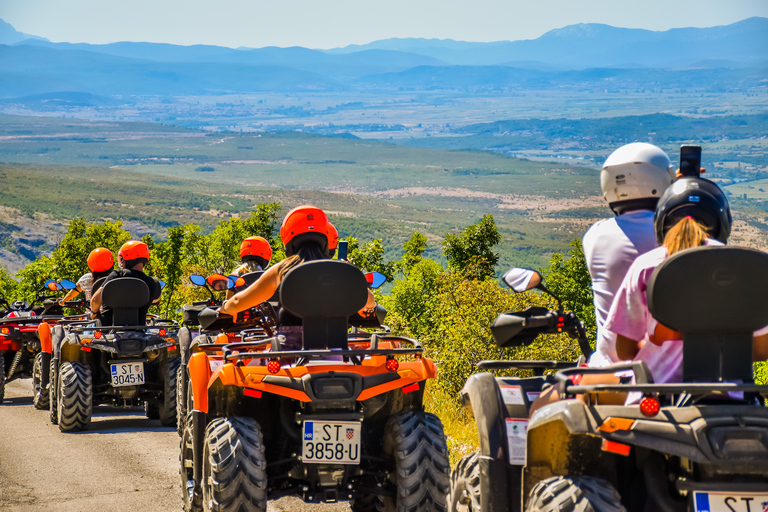 Vanuit Split: ATV Quad bergtocht met picknickTandemtocht met transfer vanuit Split