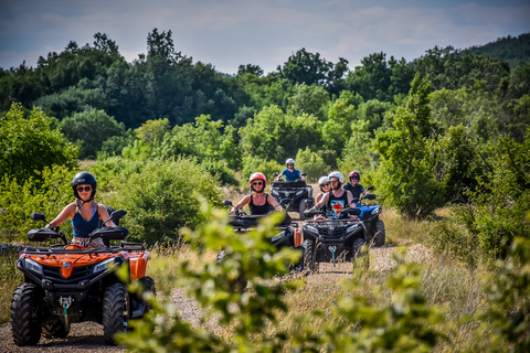 Vanuit Split: ATV Quad bergtocht met picknickTandemtocht met transfer vanuit Split