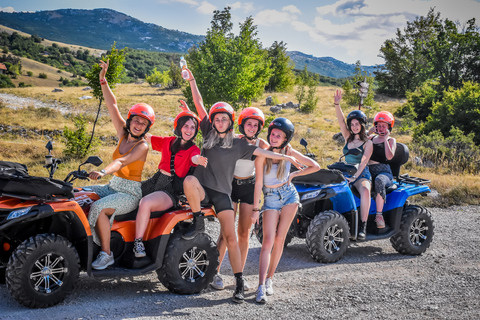 Vanuit Split: ATV Quad bergtocht met picknickTandemtocht met transfer vanuit Split