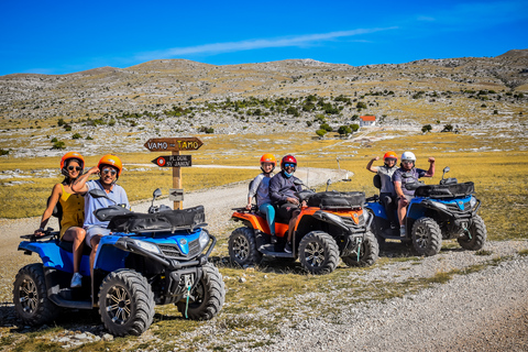 Vanuit Split: ATV Quad bergtocht met picknickTandemtocht met transfer vanuit Split