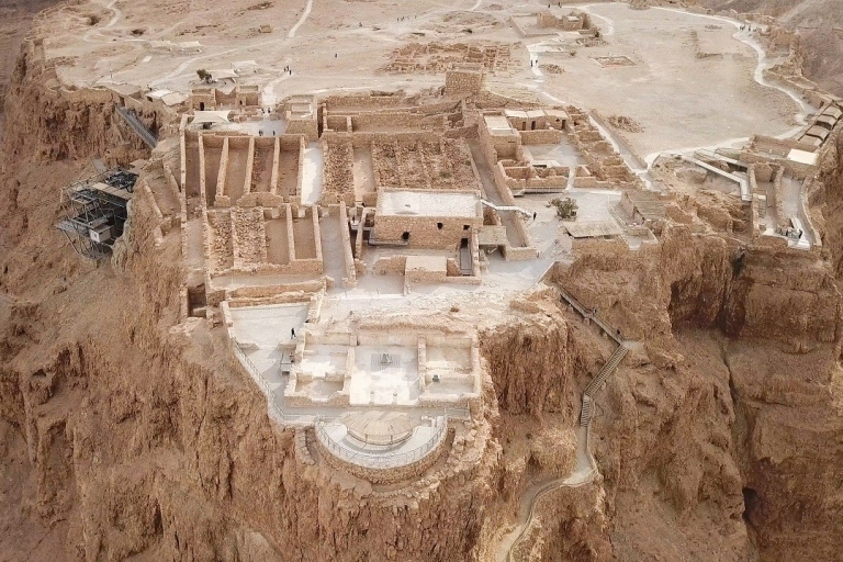 Desde Jerusalén: tour privado de Masada y el mar MuertoTour alemán desde Jerusalén