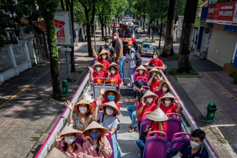 Ho Chi Minh-stad: hop-on hop-off bus sightseeingtourAvondtour
