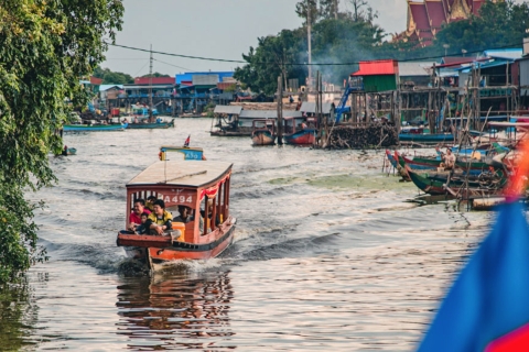 Siem Reap: viaje privado en jeep por Angkor y pueblo flotante