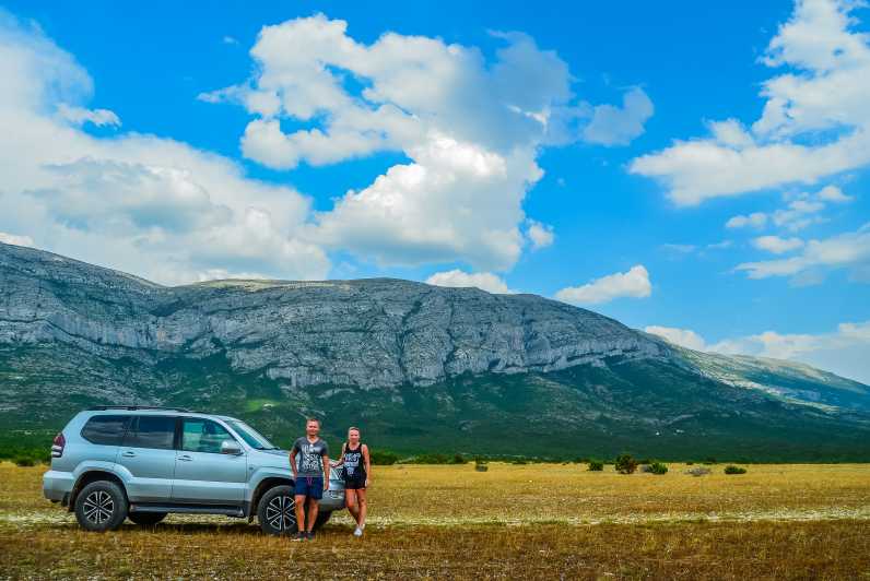 Au départ de Split : Randonnée à cheval et exploration en Jeep tout compris