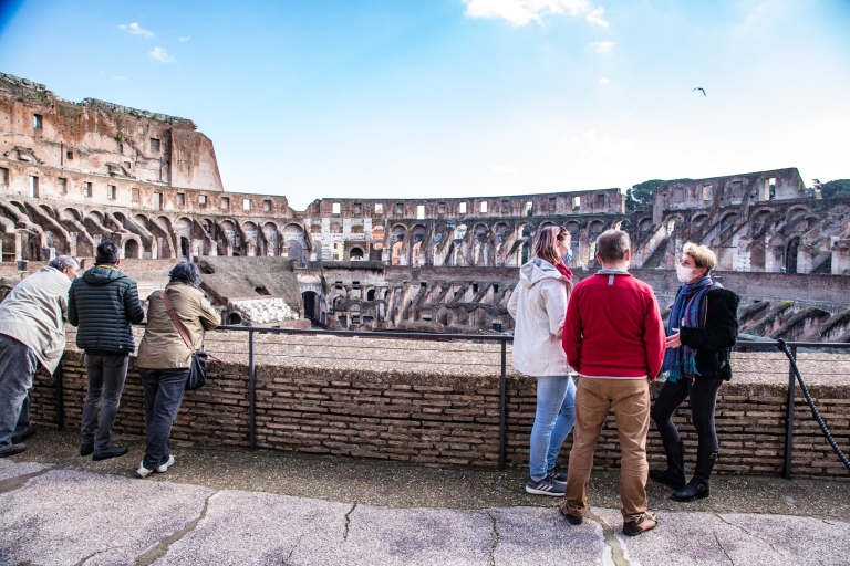 Rome : Colisée avec accès à l'arène et visite guidée du Forum romain