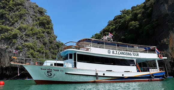 From Phuket: James Bond & Sea Cave Canoeing by Big Boat
