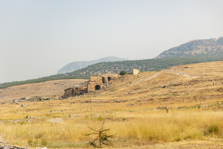 From Antalya/Kemer: Pamukkale and Hierapolis Tour with LunchTour Including Pamukkale Entrance Fees