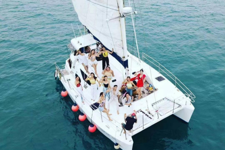 Phuket: Coral Island Catamaran Cruise with Sunset Dinner Advance Booking : Book at least one day prior to departure