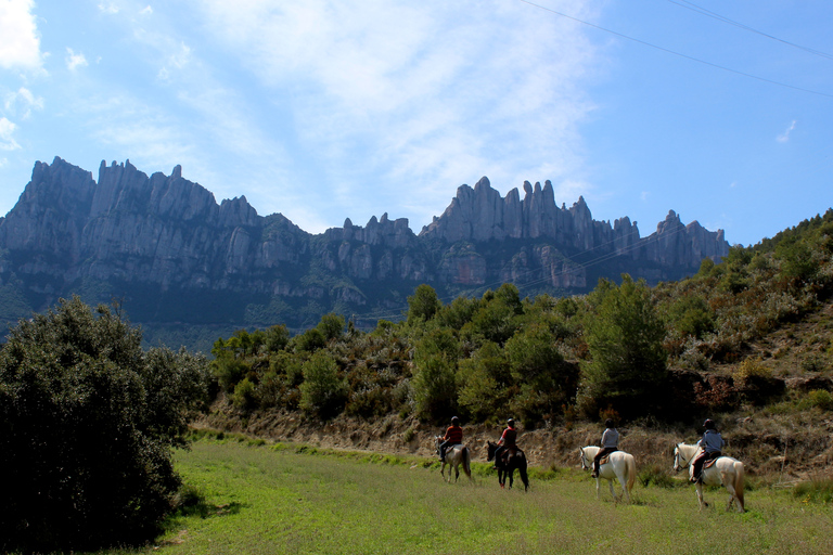 Desde Barcelona: Paseo a caballo por el Parque Nacional de Montserrat