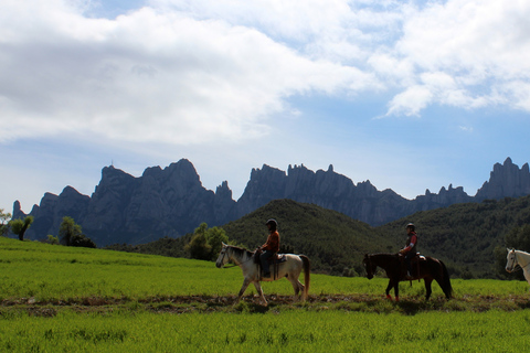 From Barcelona: Horseback Tour in Montserrat National Park