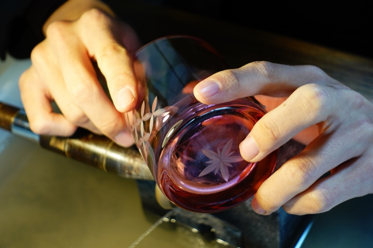 Tokio: Edo Kiriko Traditioneller Glasschnitzkurs