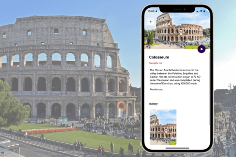 Rome : application de visite autoguidée numérique avec plus de 100 sites