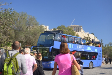 Atenas: Crucero por la Isla con Comida y Billete de Autobús Hop-On Hop-Off