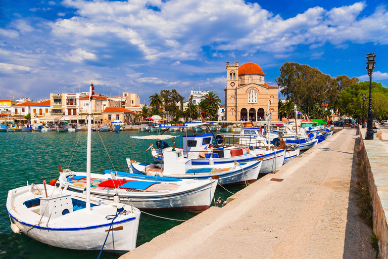 Athene: dagtour eilandhoppen met lunchAthene: eilandhoppende cruise van een hele dag met lunch en zwemmen