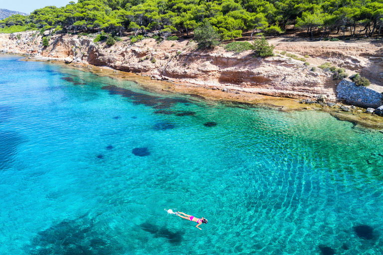 Athene: dagtour eilandhoppen met lunchAthene: eilandhoppende cruise van een hele dag met lunch en zwemmen