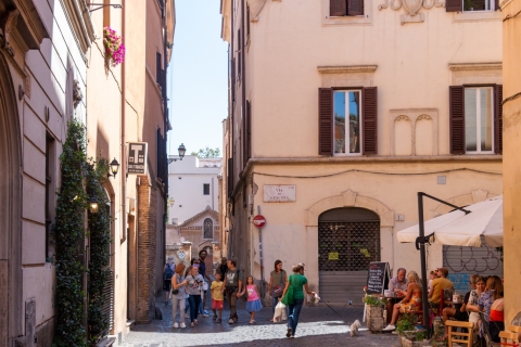 Rome: begeleide wandeling door TrastevereSpaanse rondleiding om 17.00 uur