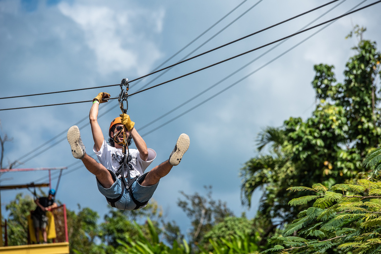 Van San Juan: El Yunque Forest Hike & Ziplining Combo TourVan San Juan: Yunque Rainforest Hike & Ziplining Combo Tour