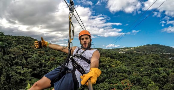 From San Juan: El Yunque Forest Hike & Ziplining Combo Tour