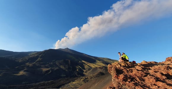 From Taormina: Etna Tour with Hiking, Cave Visit, & Tastings