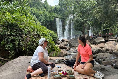 Kulen Mountain Day Tour with Picnic Lunch and Banteay Srei Private Tour with Picnic Lunch