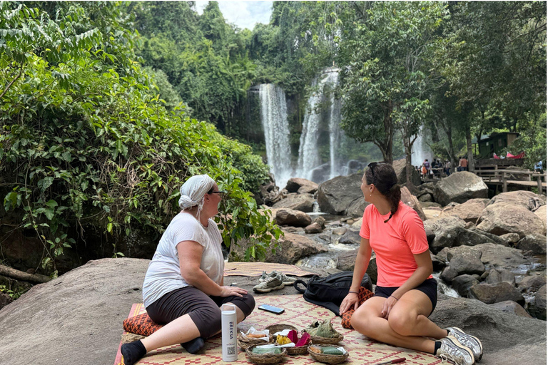 Kulen Mountain Day Tour with Picnic Lunch and Banteay Srei Private Tour with Picnic Lunch