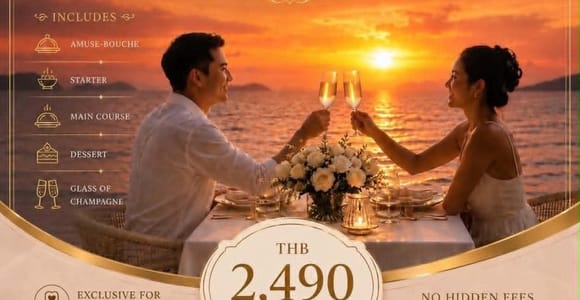 Pattaya: Exclusive Sunset Dinner with Champagne