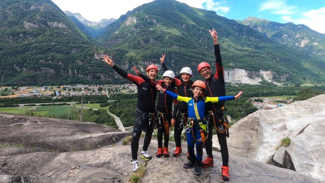 Visit Riviera Half-Day Beginner Canyoning Trip in Boggera Canyon in Suisse