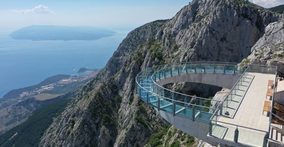 Von Makarska aus: Biokovo Naturpark Geführte Tour mit Skywalk