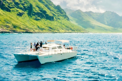West O'ahu: croisière en catamaran d'observation des dauphins et de plongée en apnée