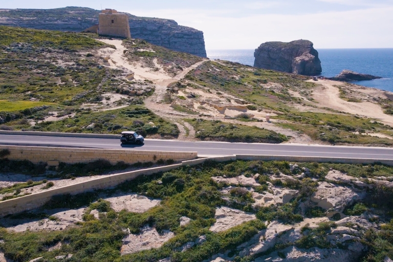 Malta: Gozo privé e-jeeptour met chauffeur met veerboot