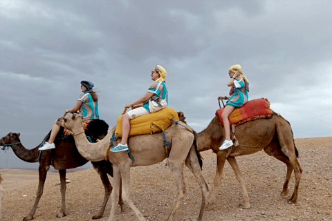 Marrakesh: Agafay Desert Camel Ride and ATV Tour