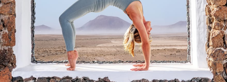 Lanzarote : Séance de yoga volcanique avec vue sur l'océan