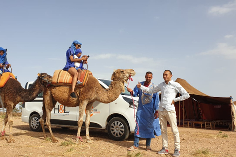 Marrakech: balade à dos de chameau dans le désert d'Agafay et excursion en VTT