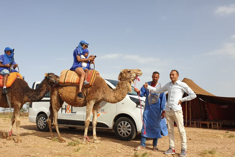 Marrakech: balade à dos de chameau dans le désert d'Agafay et excursion en VTT