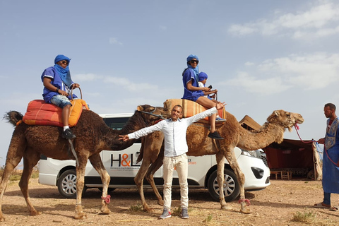 Marrakech: balade à dos de chameau dans le désert d'Agafay et excursion en VTT