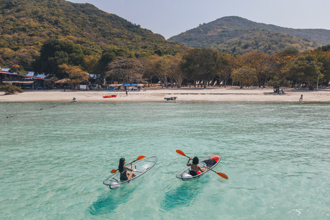 Pattaya-eilandreis met dronefoto per speedboot.Ophalen vanuit Pattaya