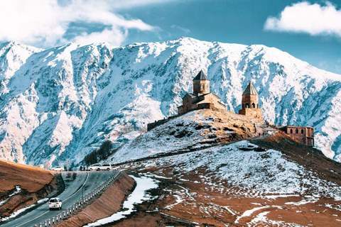 Kazbegi: Dariali Monastery, Gveleti Waterfall & Gergeti Tour