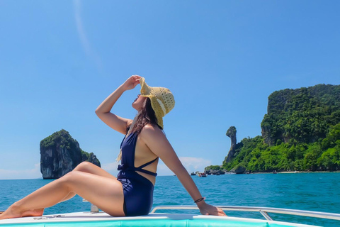 Krabi: 4 Inseln & Thale Waek's Sandbar Tour mit dem Schnellboot