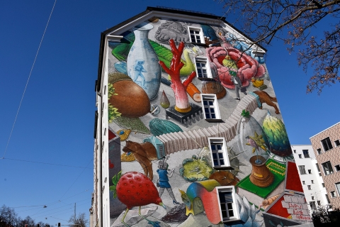 Munich: visite à vélo de l'art de la rueVisite de groupe en allemand