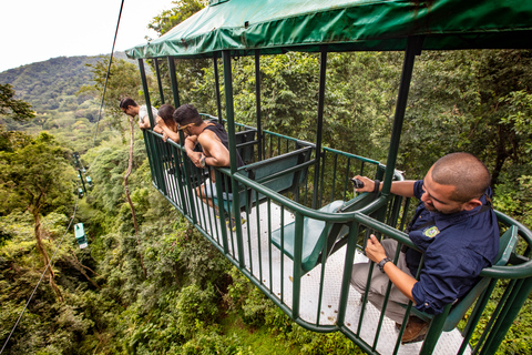 Praia de Jaco: Pacific Aerial Tram na Rainforest AdventuresJaco Beach: Pacific Aerial Tram em Rainforest Adventures