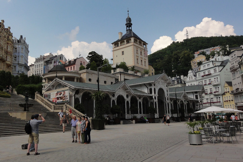 Från Prag: Privat Karlovy Vary &amp; Crystal Factory Tour