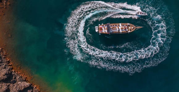 Athinios Port:Volcanic Islands Boat Trip & Springs Visit