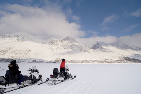 Tromsø: Safari in motoslitta sulle Alpi Lyngen