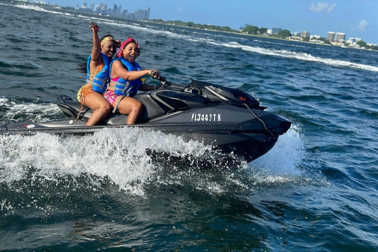 Miami Beach: Boat Ride and Jet Ski Rental 1 Jetski for 1 Person and Boat Ride ($75 DUE @ CHECK IN)