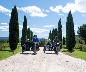 Vanuit Aix-en-Provence: 2 uur durende wijn & landschap zijspan tour